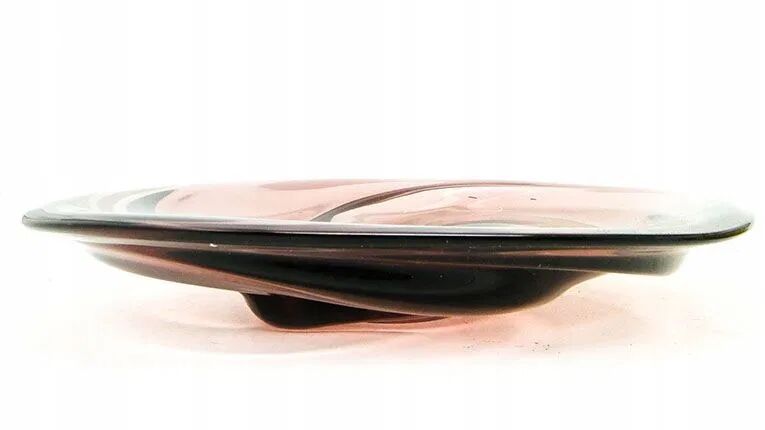 Plat J1U Art déco Val Lambert, 1960