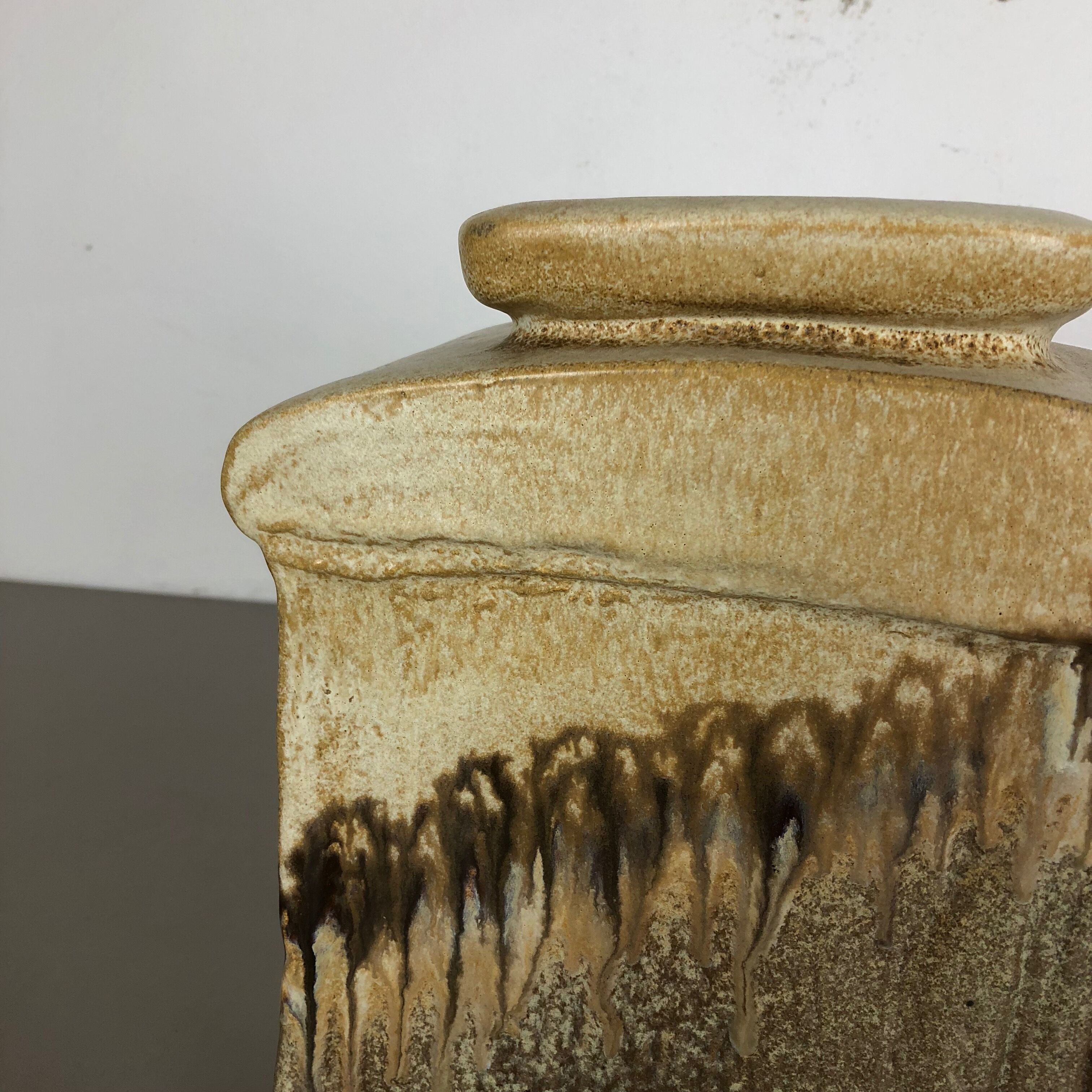 Huge Studio Pottery Vase Object by Heiner Balzar for Steuler, Germany, 1970s