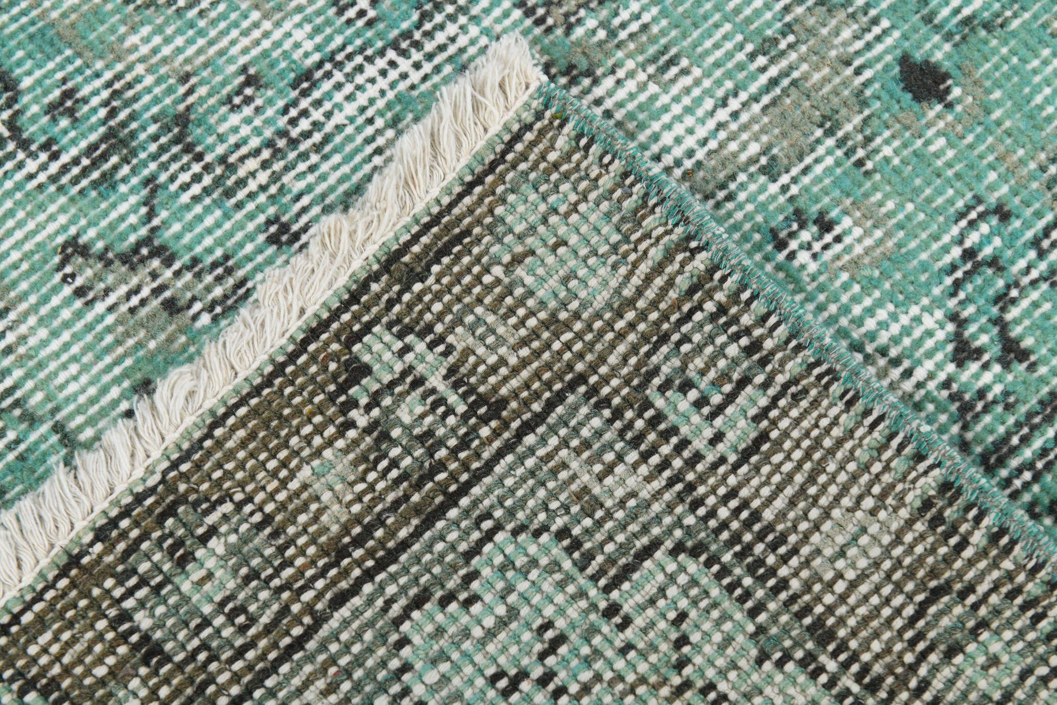 5x7 Handknotted Wool Floral Vintage Tapis Rugs 227x145Cm