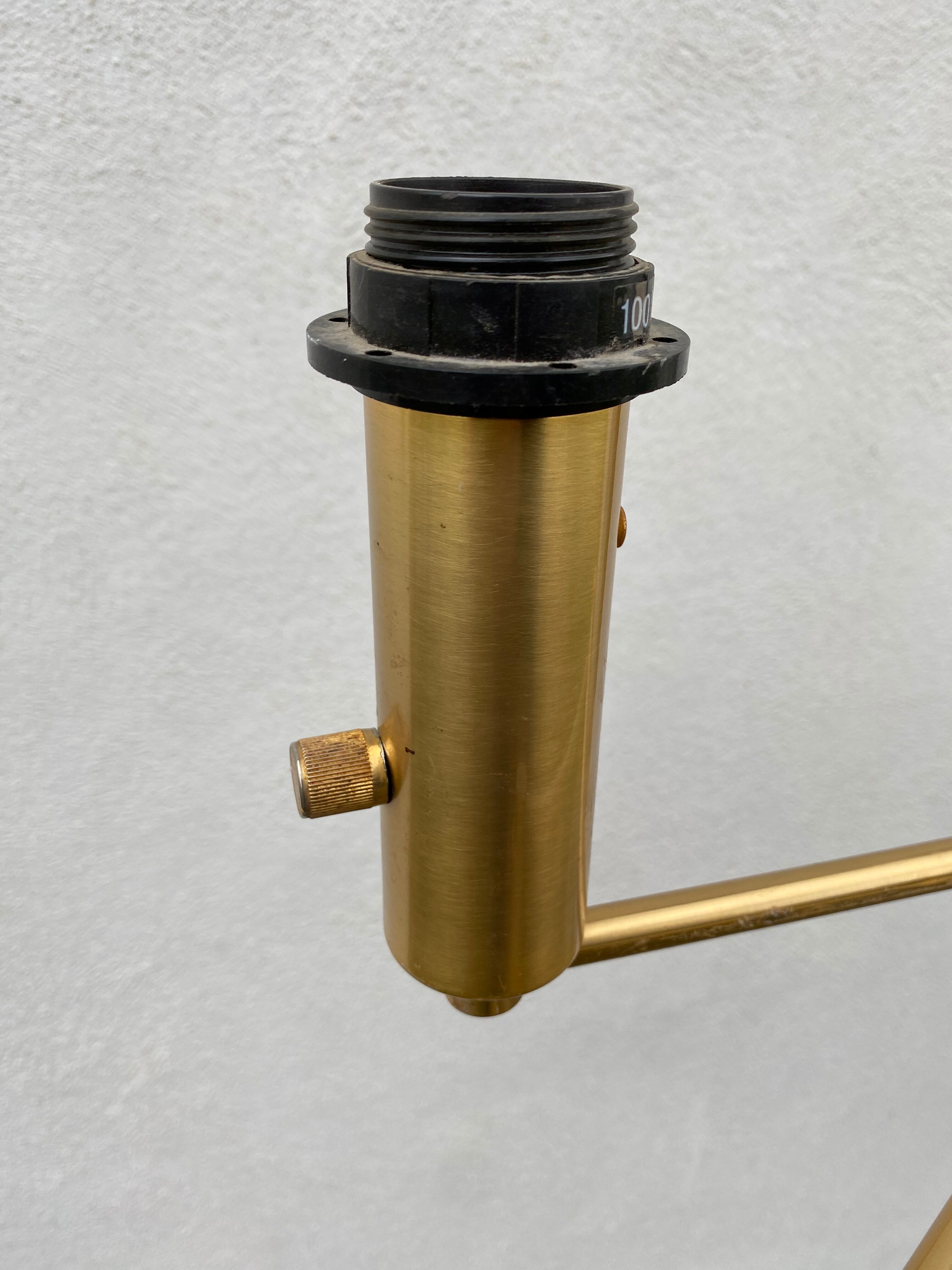Brass e-reader floor lamp 1980