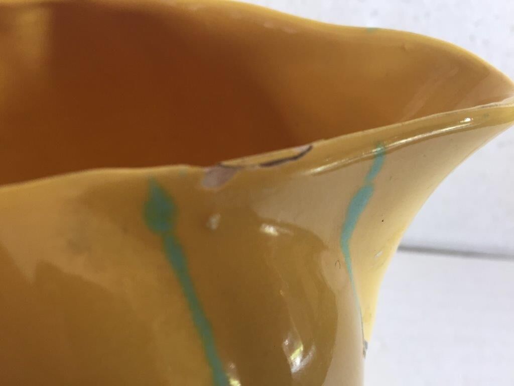 Pichet barbotine melon