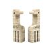 Modern set of 2 travertine giraffe bookends, F.lli Mannelli, Italy 1970
