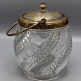 Ancien seau a biscuit 19 eme xix - baccarat modele serpentine