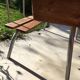 1950s Double wood and metal school desk