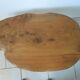 Table basse brutaliste bois naturel