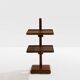 Art Deco side table, stained oak, 1940.