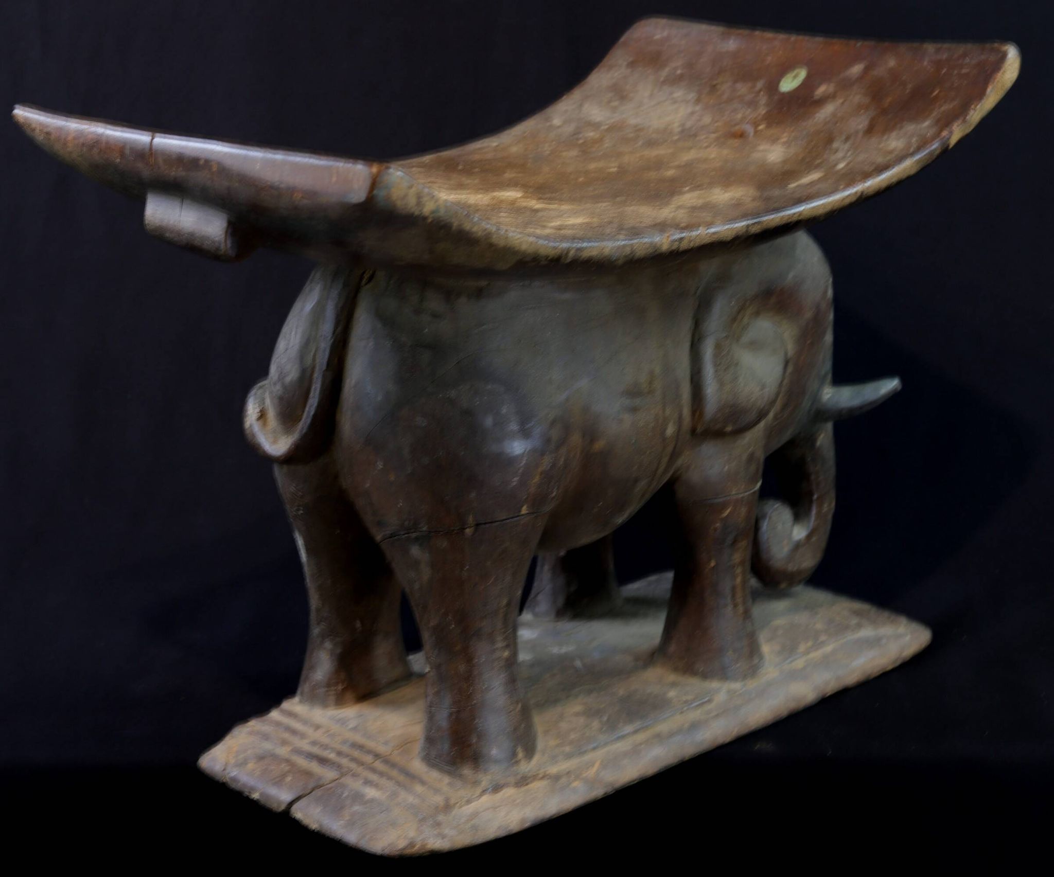 Art Africain - Ancien Tabouret Akan - Côte d'Ivoire