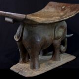 Art Africain - Ancien Tabouret Akan - Côte d'Ivoire