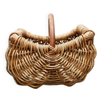 Vintage rattan basket
