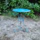 Wrought iron pedestal/console/bistro table