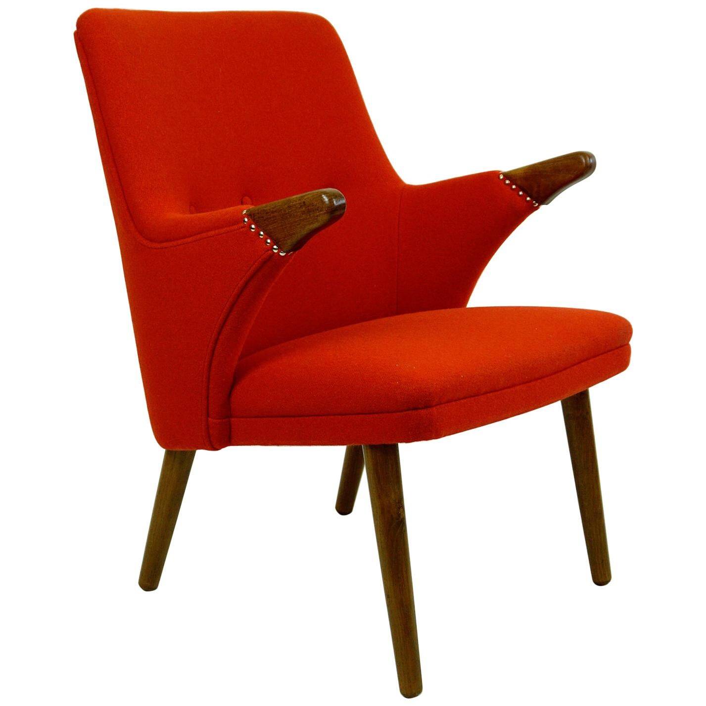 Teak armchair by Svend Skipper, Scandinavian.