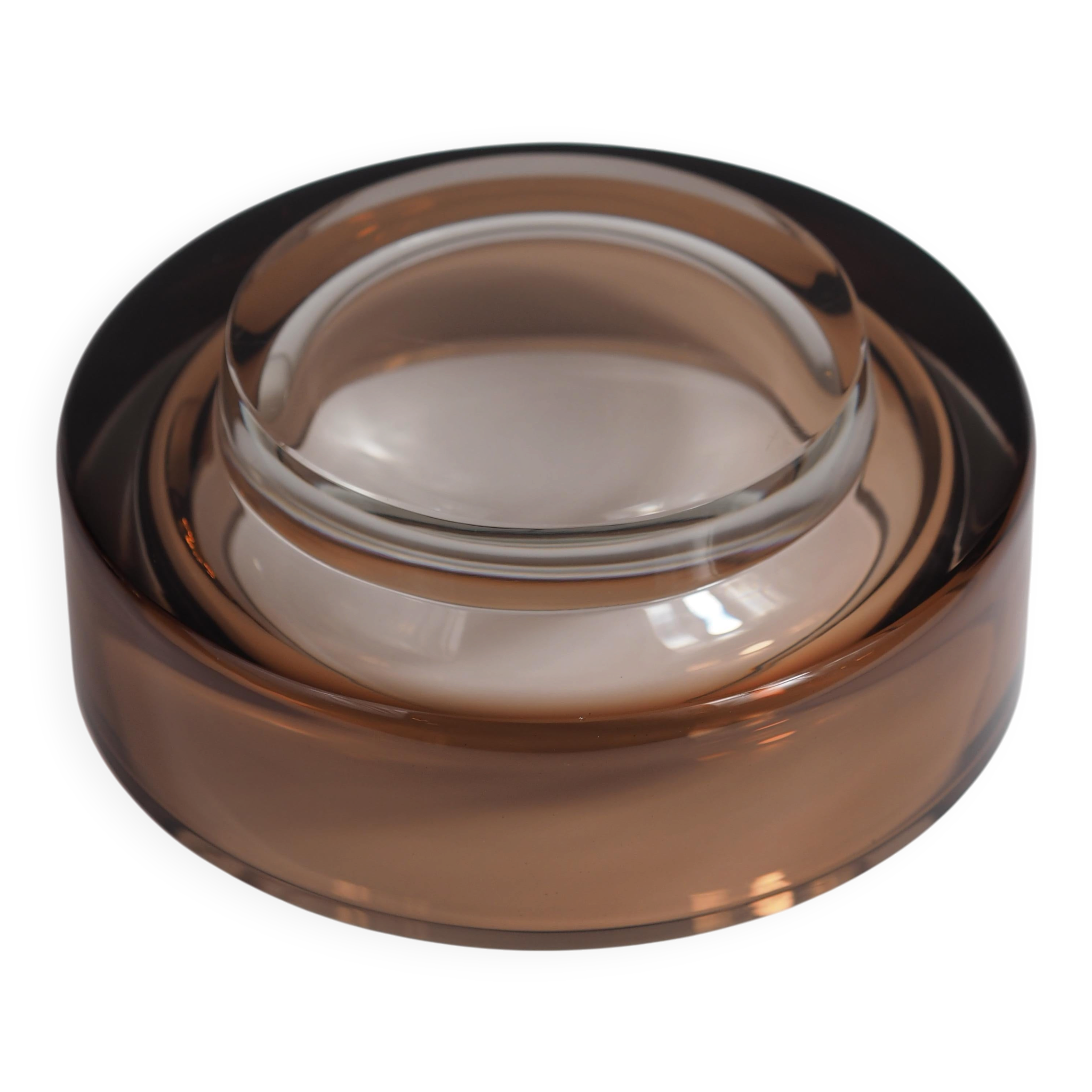 Rare modern glass bowl from the mid-century by Kaj Franck for Nuutajärvi Notsjö.
