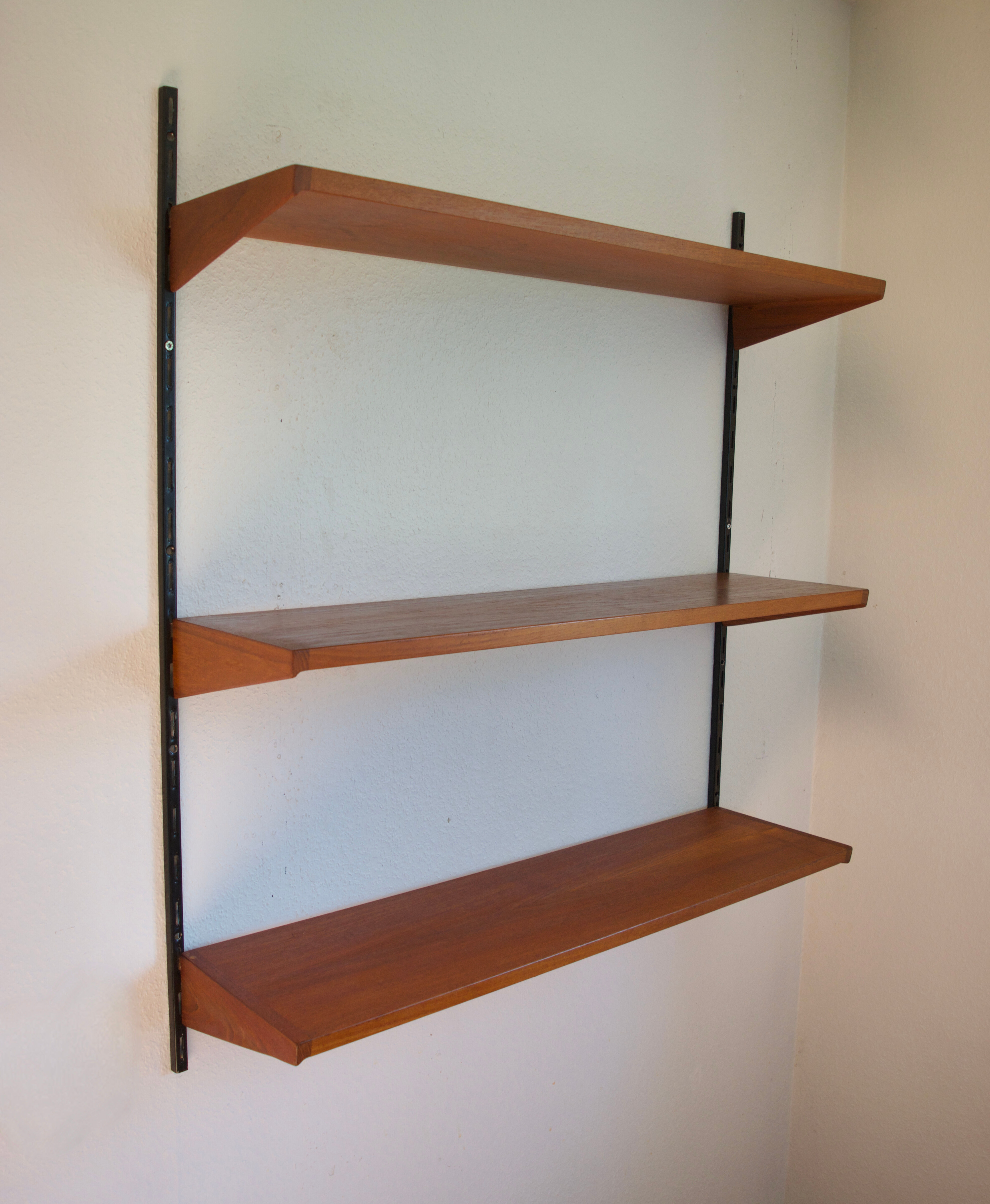 Danish MidCentury Teak Shelves by Kai Kristiansen for FM Møbler, 1960s