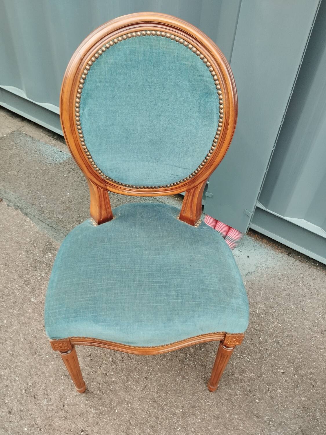 Pair of antique Louis XVI style chairs