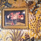 Painting jack watercolor still life france 1938 bouquet of anemones