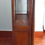 Vitrine-commode à colonnes détachées de style Empire 90 x 142 x 44 cm