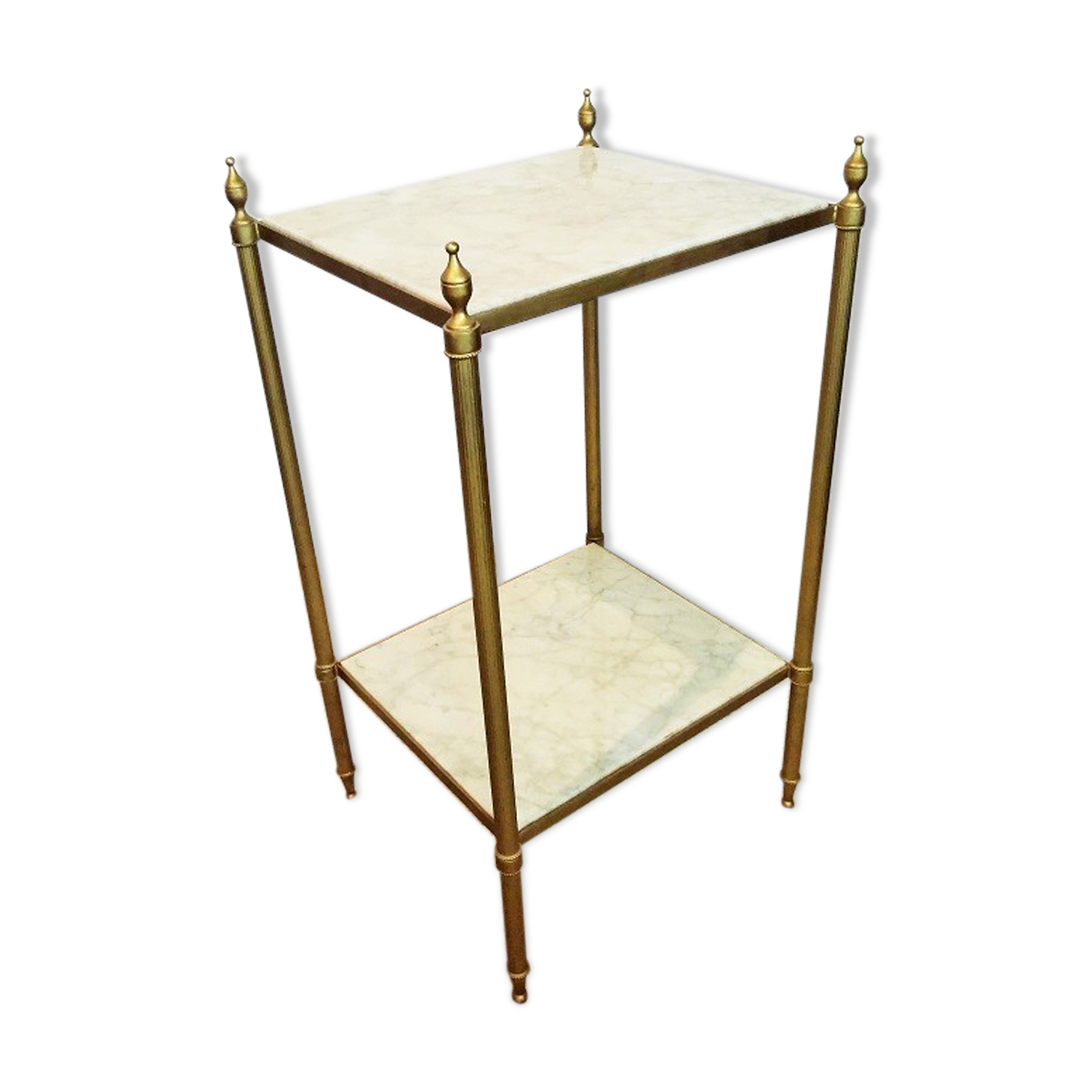Marble and brass harness