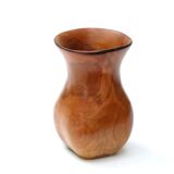 Asymmetrical wooden vase, 60s