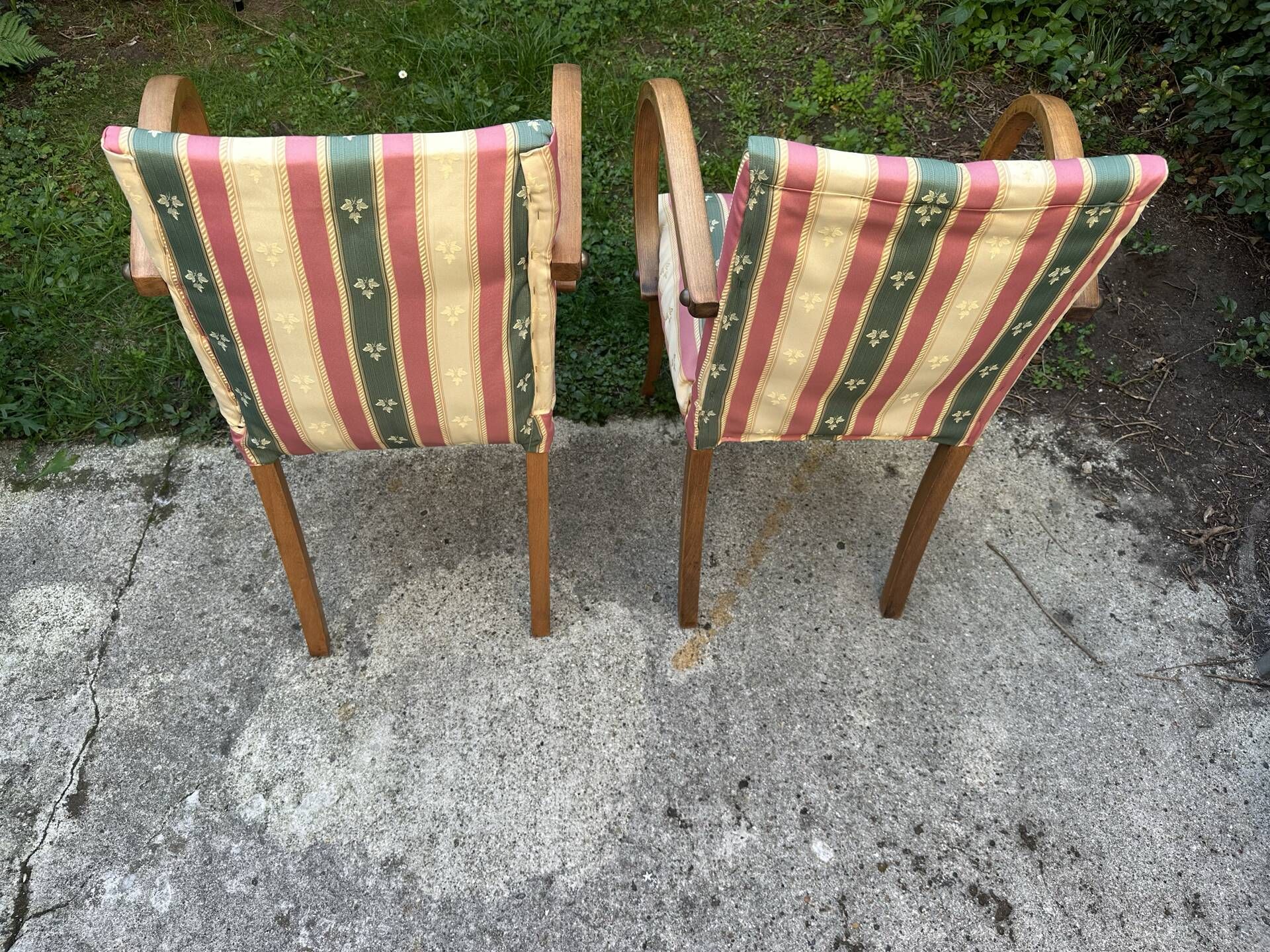 Pair of bridge armchairs from the 1950s – Bent wood