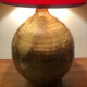 Pied de lampe en grès