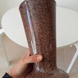 Vintage speckled granite vase