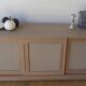 Scandinavian woden long sideboard.