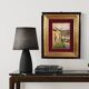 Italian landscape painting view of houses from the 20th century