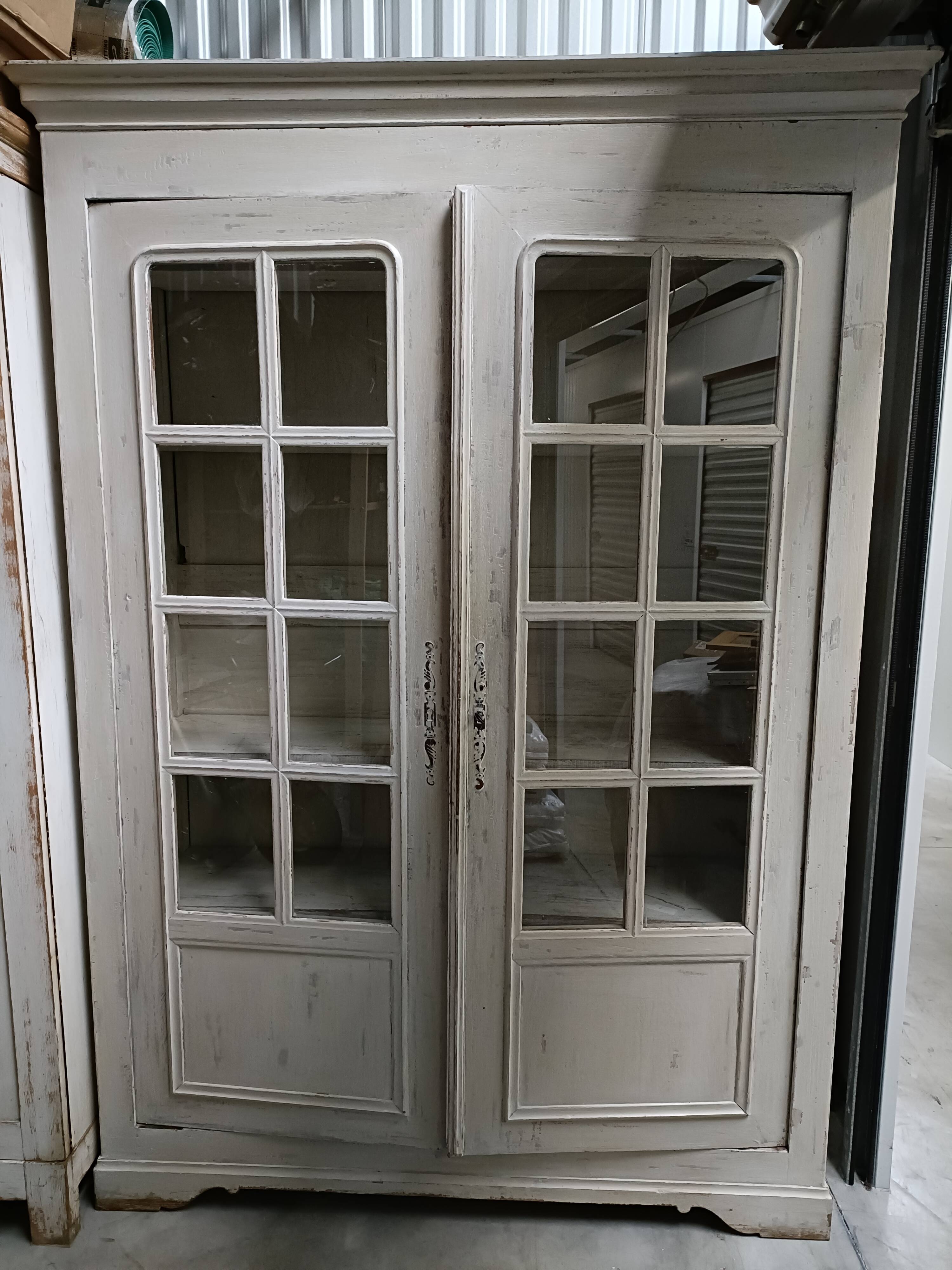 Old glazed bookcase or dresser