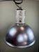 Rare industrial suspension Osram HQL – large aluminium reflector 53