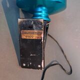 Lita 1950/1960 clamp spotlight with blue diffuser.