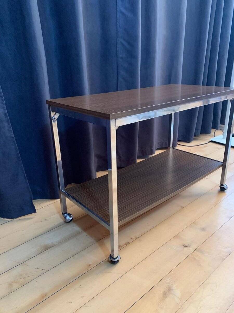 Side table on wheels, 1960s