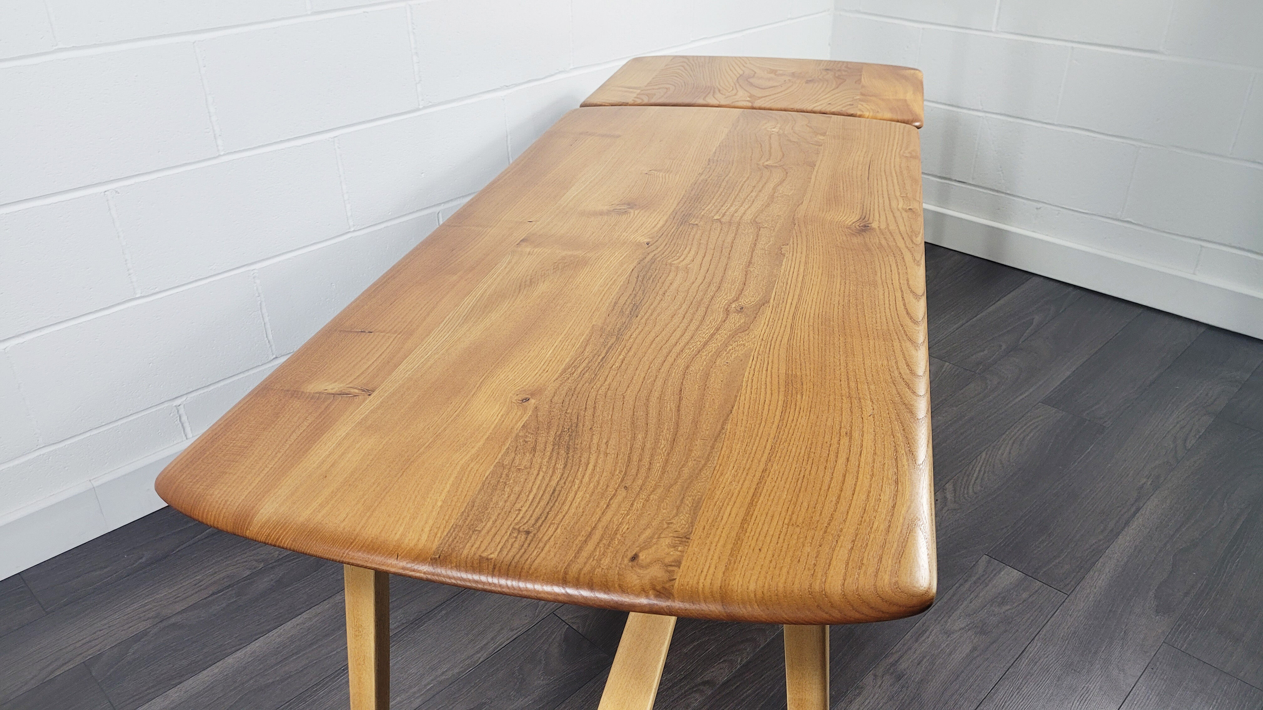 Ercol CC 41 Plank Dining Table & Extension Table, 1950s, 1960s