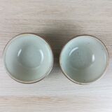 2 small stoneware bowls