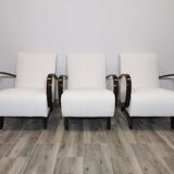 Armchairs by Jindrich Halabala, 1940s, Set of 3