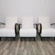 Set de 3 fauteuils par Jindrich Halabala, 1940s