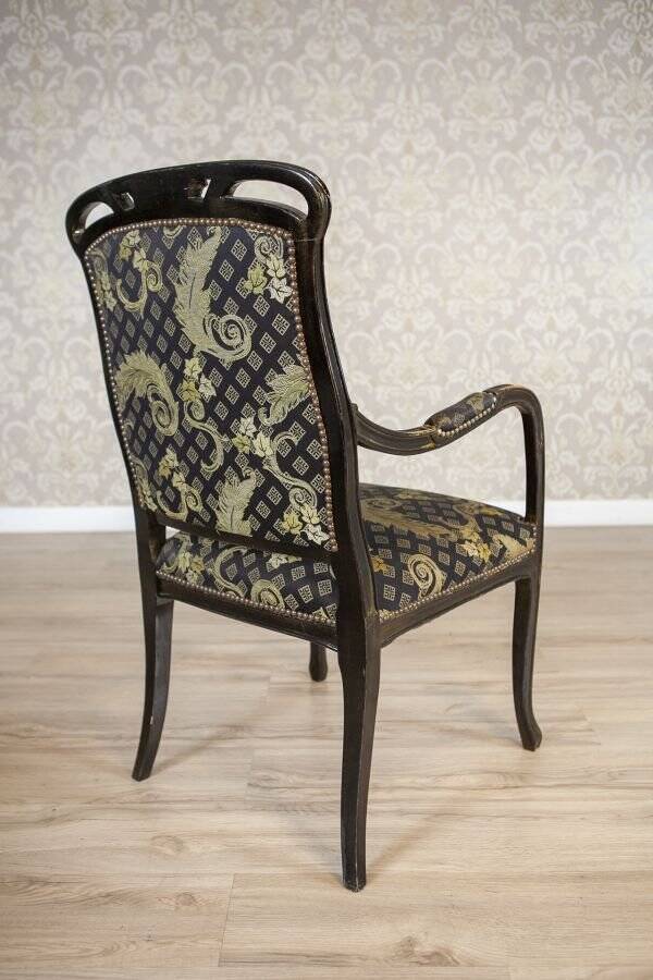 20th Century Art Nouveau Oak Armchair