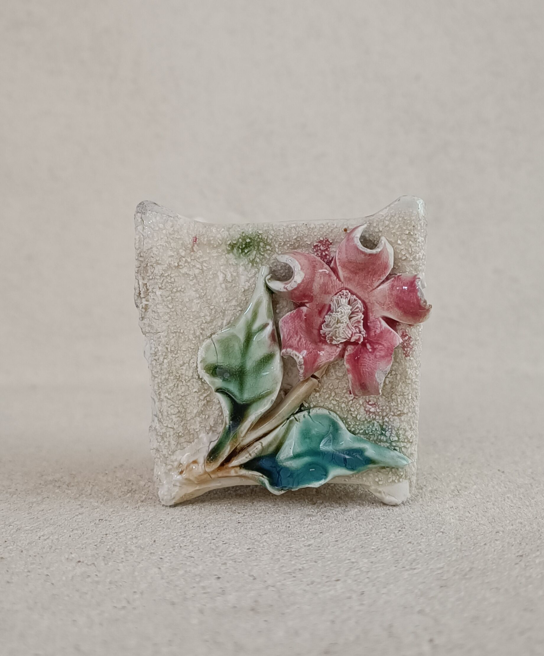 Planter in granite earthenware and slurry