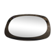 Space Age wall mirror ovoid smoked glass - design 1970