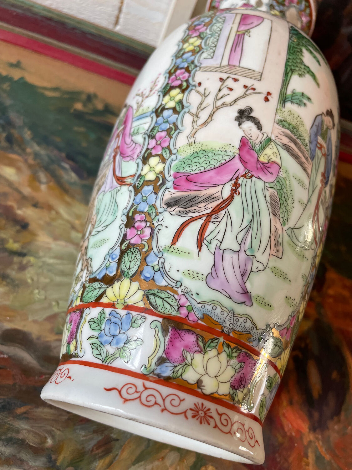 Stamped Chinese vase