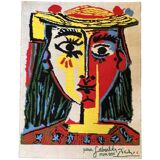 DESSO edition rug, PABLO PICASSO 'Portrait of a woman with a pompom hat'