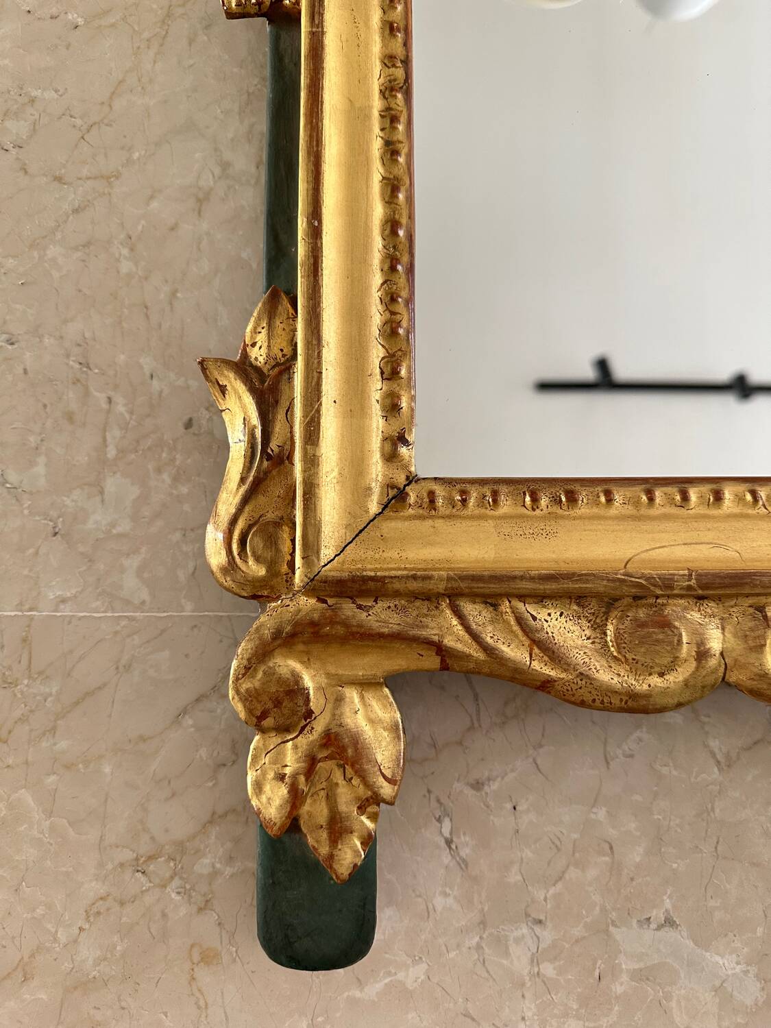 Gold leaf mirror
