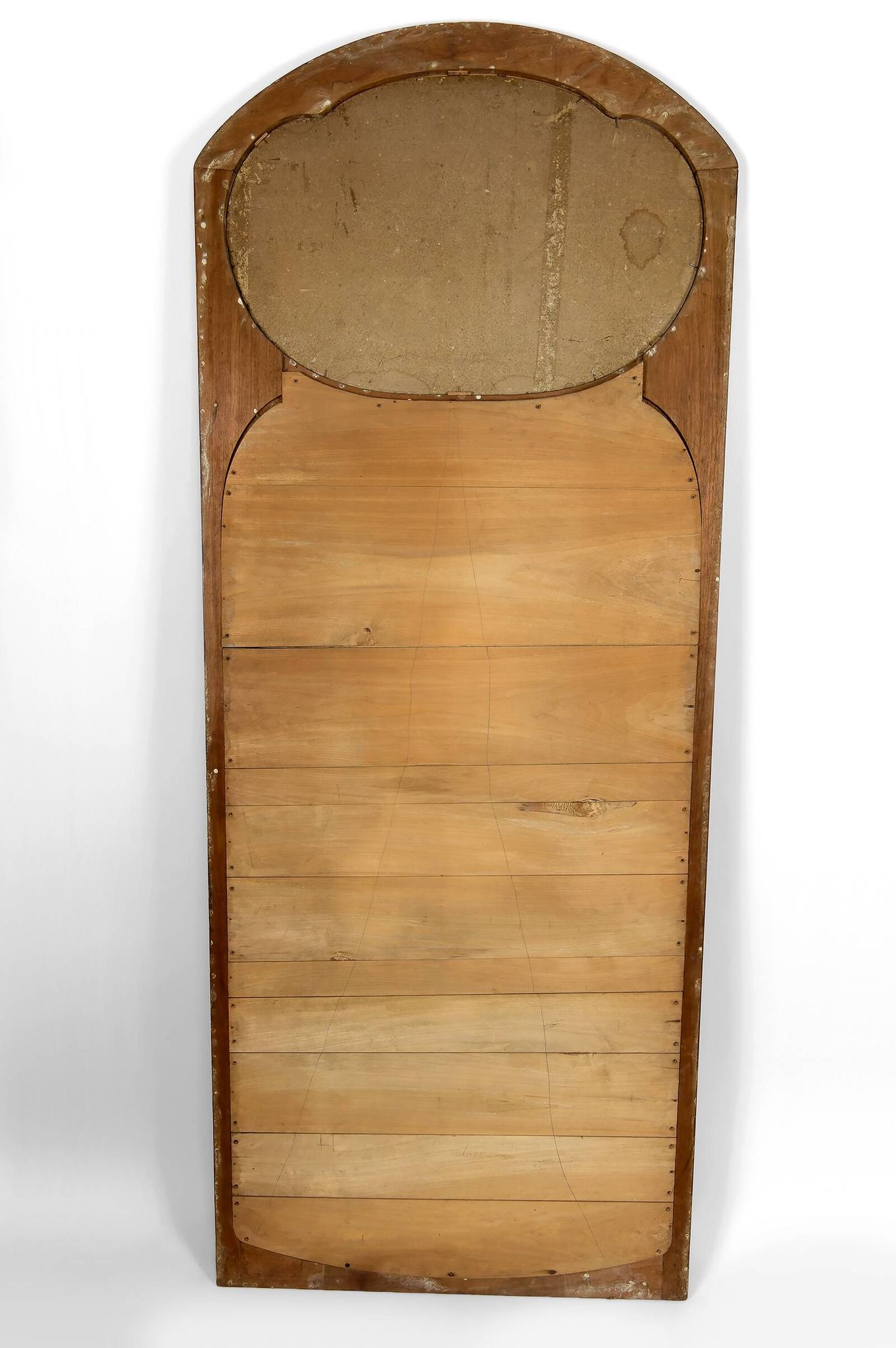 Important Carved Walnut Trumeau Mirror, Art Nouveau, France, Circa 1900