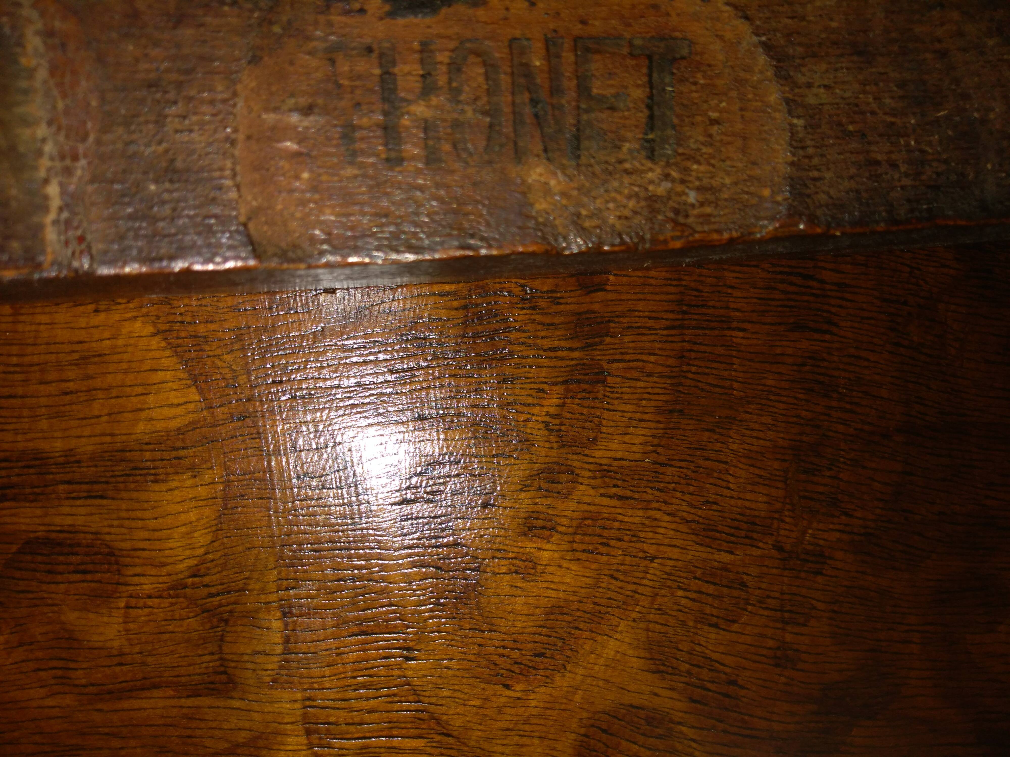 Lot 6 chairs of Bistrot mismatched - 1900