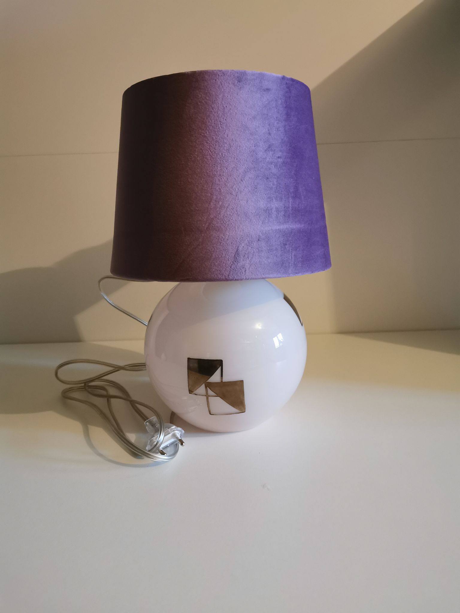 Lampe boule art déco