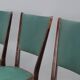 Vintage beech chairs, foam and faux leather, design, Italy, 1950s
