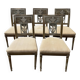 Set of 5 Directoire style chairs