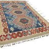 Handmade Turkish One of a Kind 200 cm x 312 cm Multicolor Wool Carpet