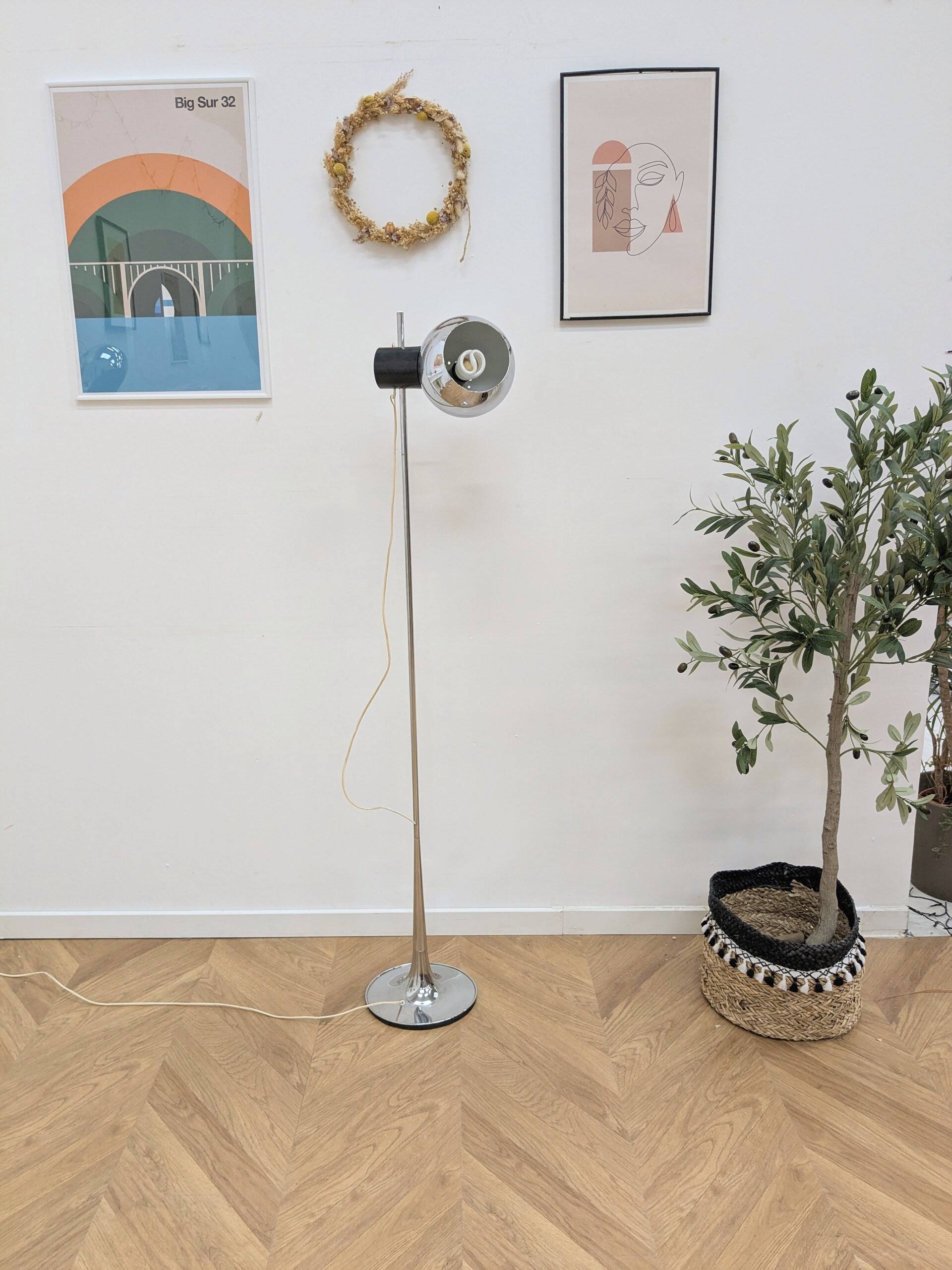 Lampadaire vintage italien par Goffredo Reggiani