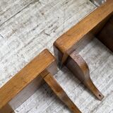 Pair of modernist constructivist wall-mounted bedside tables
