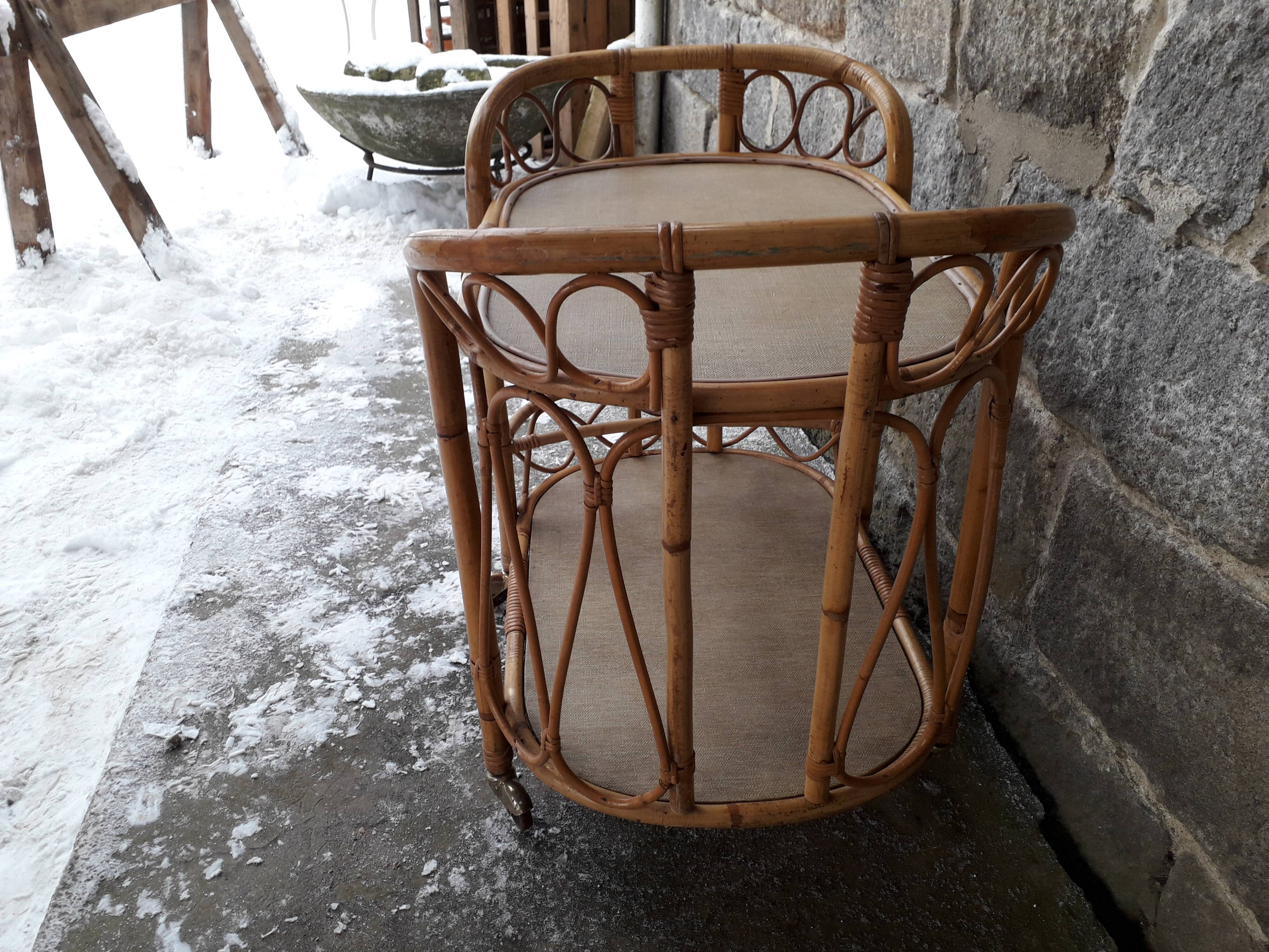 Rattan roller dessert